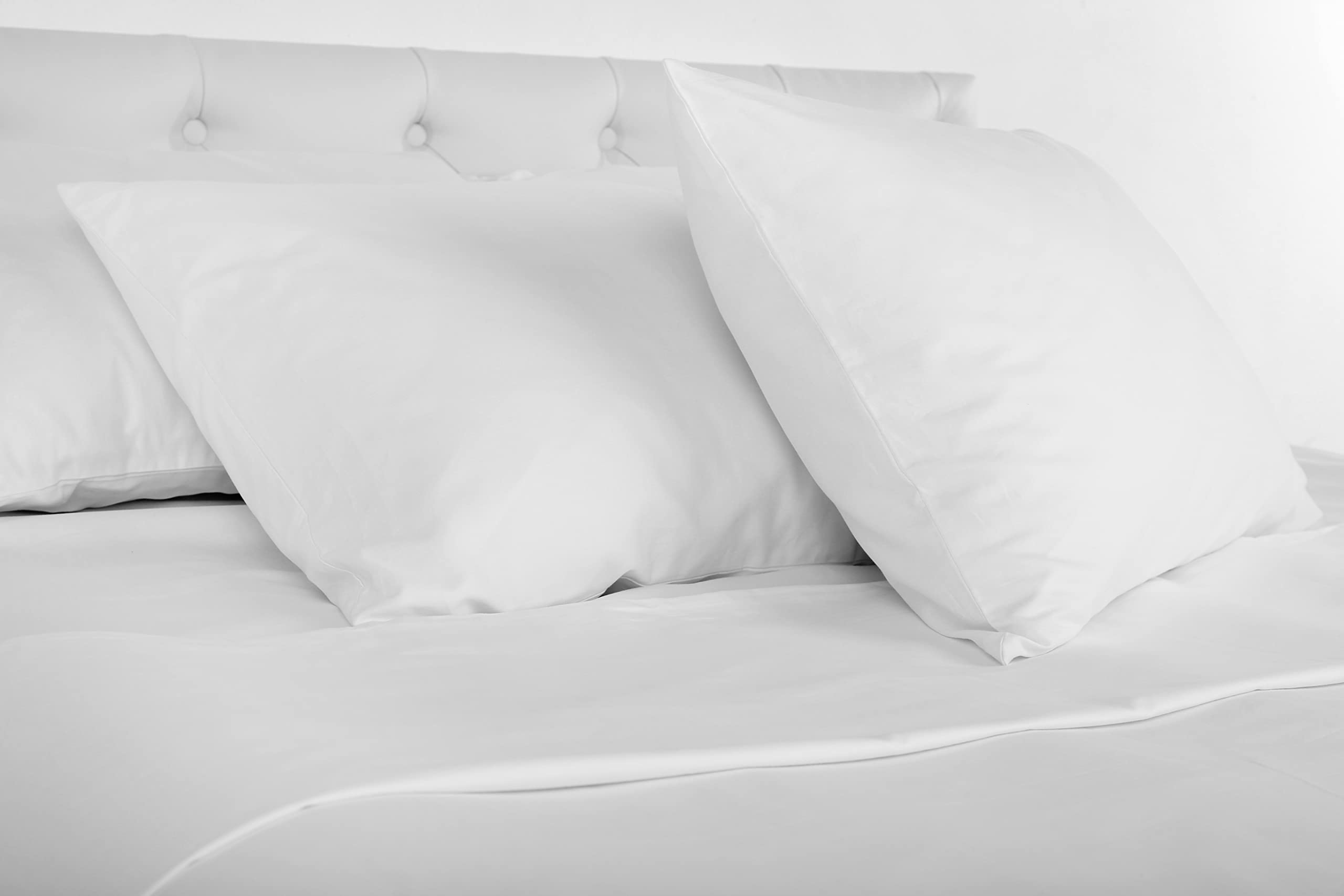 White Goose Down Feather Pillow Down Pillows Standard Size Pack Of 1 20X26 Inch 34 Oz Luxury Hotel Pillows With 100% Cotton Shel